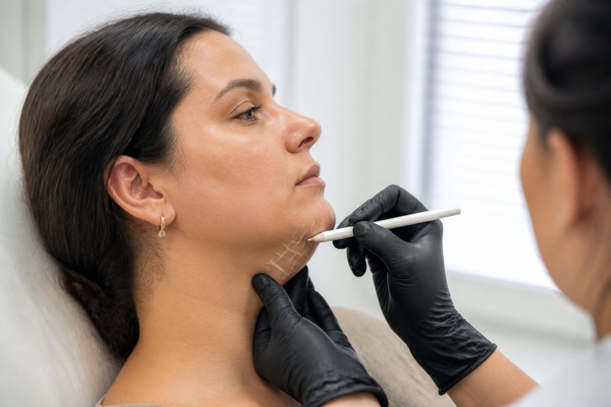 Double Chin Removal procedure planning