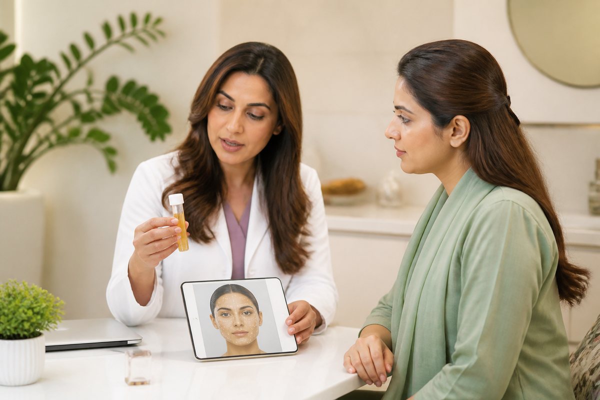 Sterile platelet-rich plasma preparation for facial skin treatment